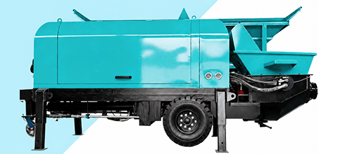 Trailer-Mounted Concrete Pump